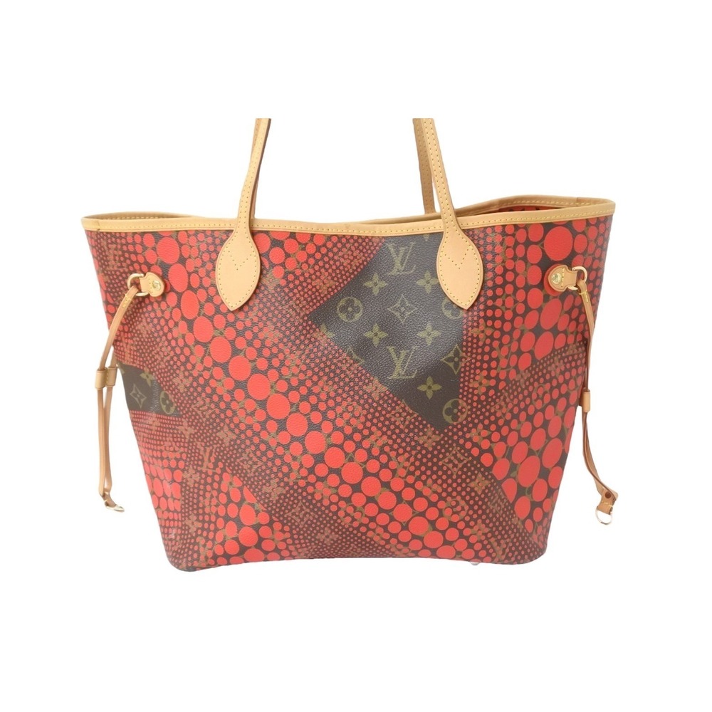Louis Vuitton Yayoi Neverfull Bag Tote Kusama Red